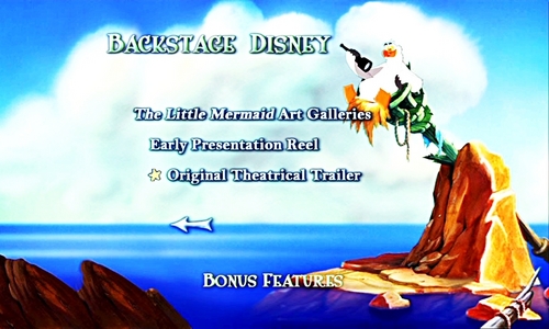  Walt डिज़्नी DVD Menus - The Little Mermaid