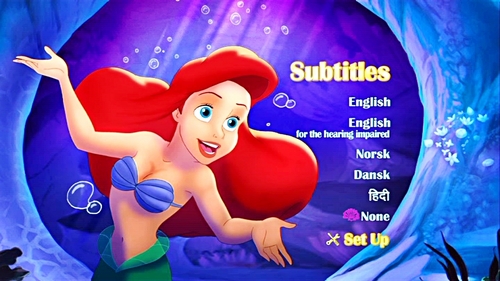 Walt Disney Menus - The Little Mermaid: Ariel's Beginning