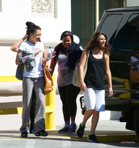  The Glee Cast Heads to Rehearsal in Las Vegas