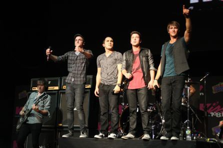  Big time rush at the kiss 108 concert in boston