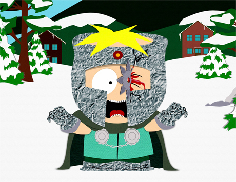  Butters with a shruiken in his eye