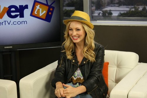  Candice at the 'Clevver TV' Studios during an interview! [May 2011]