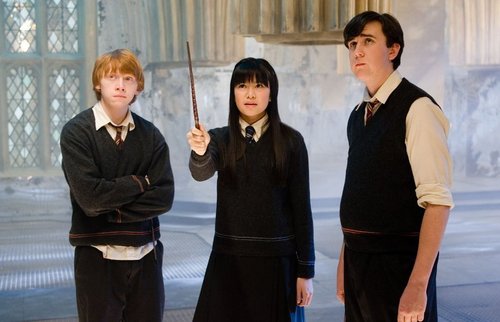  Cho Chang with Neville Longbottom and Ron Weasley