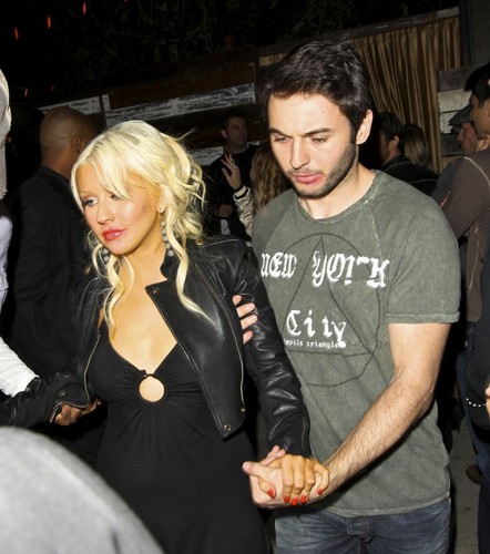 Christina Aguilera at Beverly Nightclub in Beverly Hills