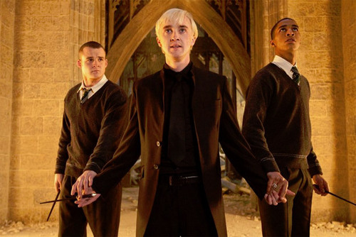  Draco Malfoy with Blaise Zabini and Gregory Goyle