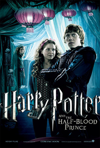 Lavender Brown with Ron Weasley on poster