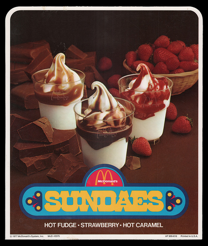  McDonald's Sundaes ad from 1977