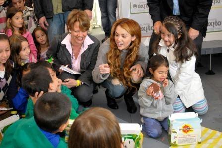  Miley - Visiting School Children in Bogato, Colombia (19th May 2011)