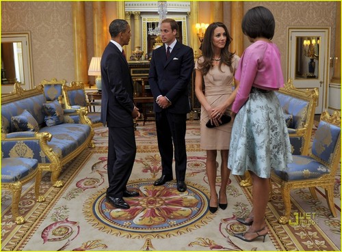  Prince William & Kate Middleton Meet President Obama