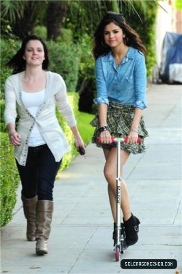  Selena Gomez During a Break while Filming a Kmart Commercial