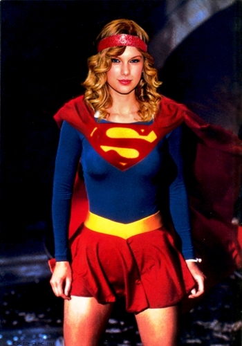 Taylor Swift as 80's Supergirl