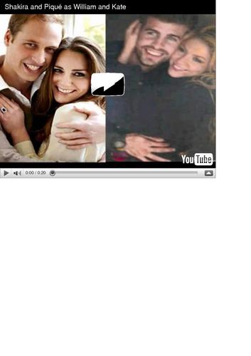  Shakira pique wedding photo...