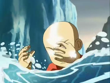  Aang in th Avatar state