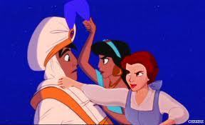  Belle, Jasmine, and Aladdin và cây đèn thần