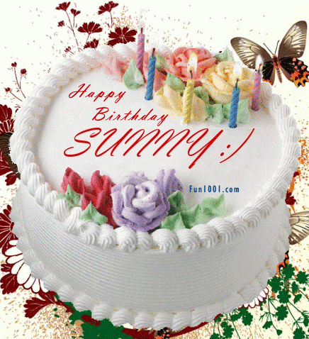  Birthday Cake For Sunny <3