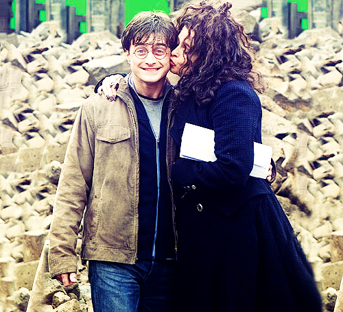  Harry and Bellatrix - On Set