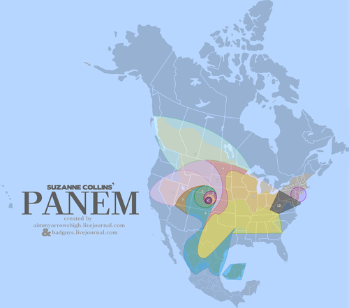  A 人気 Map of Panem