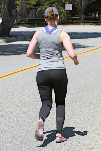  Scarlett Johansson spotted out jogging in Malibu, Apr 10