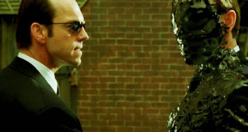 Agent Smith in 'The Matrix Reloaded'