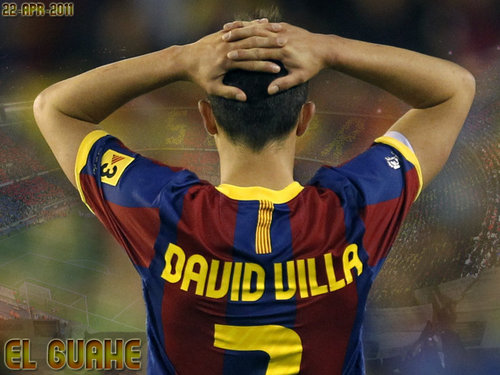  David villa FC Barcelona karatasi la kupamba ukuta