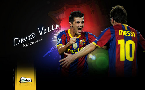  David villa FC Barcelona achtergrond