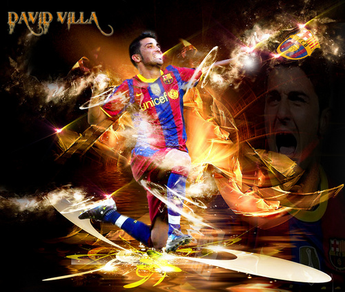  David villa FC Barcelona wolpeyper