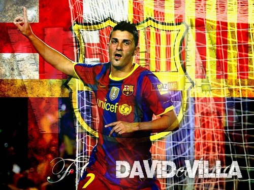 David Villa FC Barcelona Wallpaper