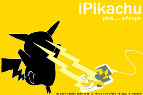  Oh no Pikachu broke his i-pod!