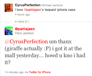  Paris tweets about going to the mall 5/31/2011