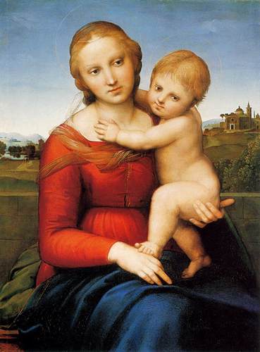  RAFFAELLO ম্যাডোনা and Child (The Small Cowper Madonna)