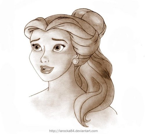  Shaded Portrait of Belle