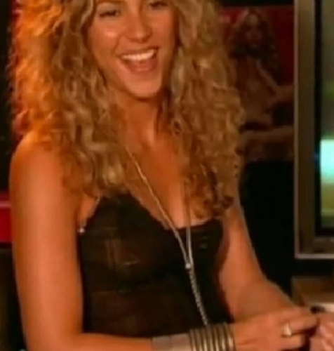 Shakira before years revealed dark nipples!