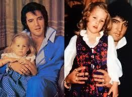  sweet little Lisa and her daddy Elvis