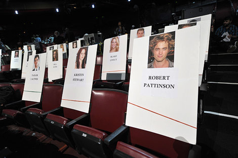 Blake's seat at the MTV Movie Awards, 2011