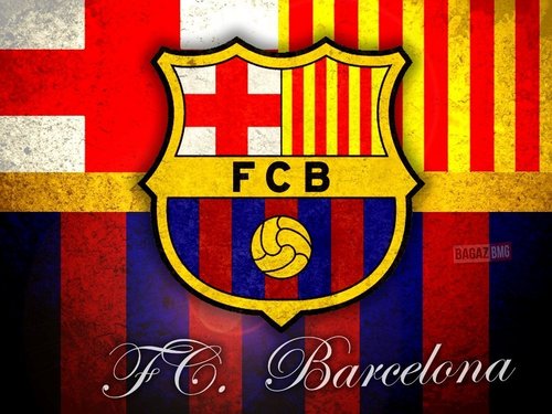  FC Barcelona Logo kertas dinding