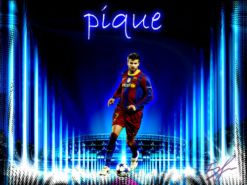  Gerard Piqué FC Barcelona Hintergrund