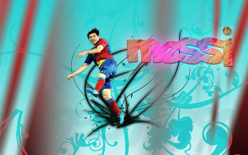  Lionel Messi FC Barcelona achtergrond