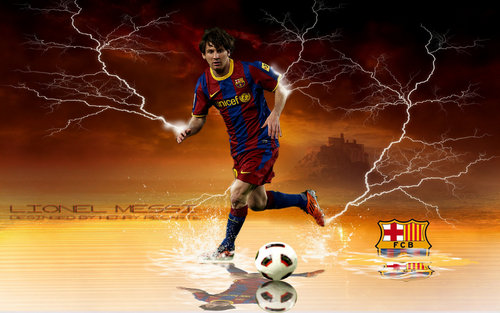  Lionel Messi FC Barcelona वॉलपेपर