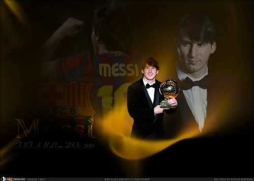  Lionel Messi FIFA Ballon d'Or 2010 वॉलपेपर