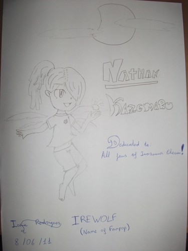  My drawing of Kazemaru/Nathan!!