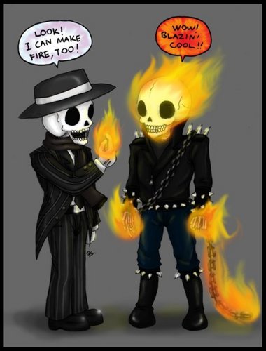  Skul and Ghost Rider