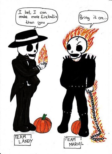 Skul and Ghost Rider