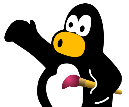 Tux Paint penguin