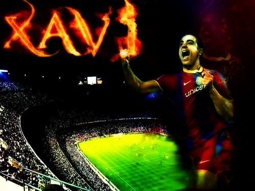  Xavi FC Barcelona দেওয়ালপত্র