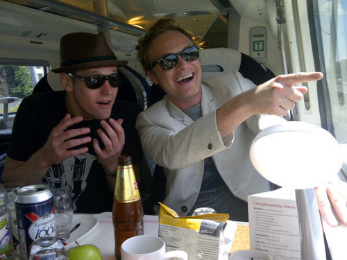  Zach Roerig and David Anders