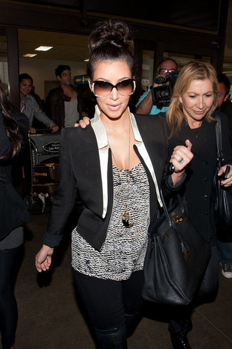  Kim Kardashian at LAX 