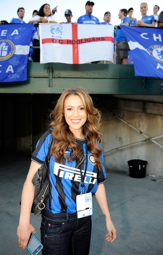  Alyssa - At the World Football Challenge between Chelsea FC and Inter Milan, July 21, 2009