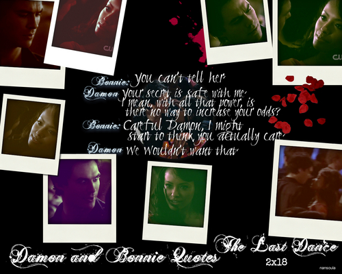  Damon and Bonnie Quotes: Season Two 2x18 The Last Dance Part 2