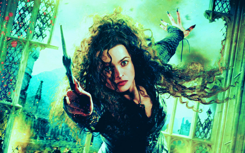  Deathly Hallows Action Wallpaper: Bellatrix Lestrange