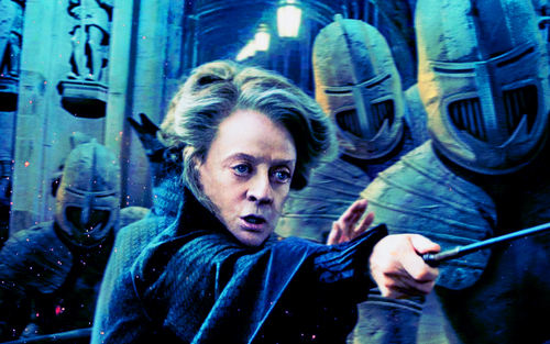  Deathly Hallows Action Wallpaper: Professor McGonagall
